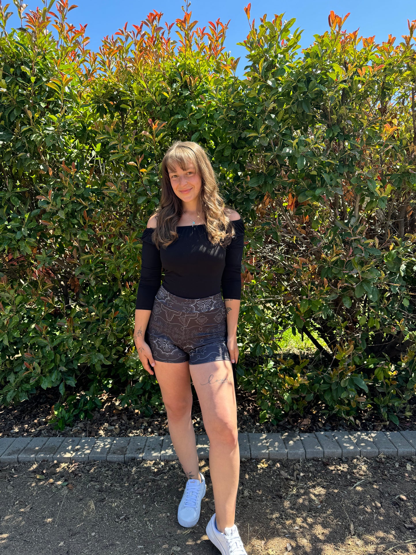 Black Fringe Shorts