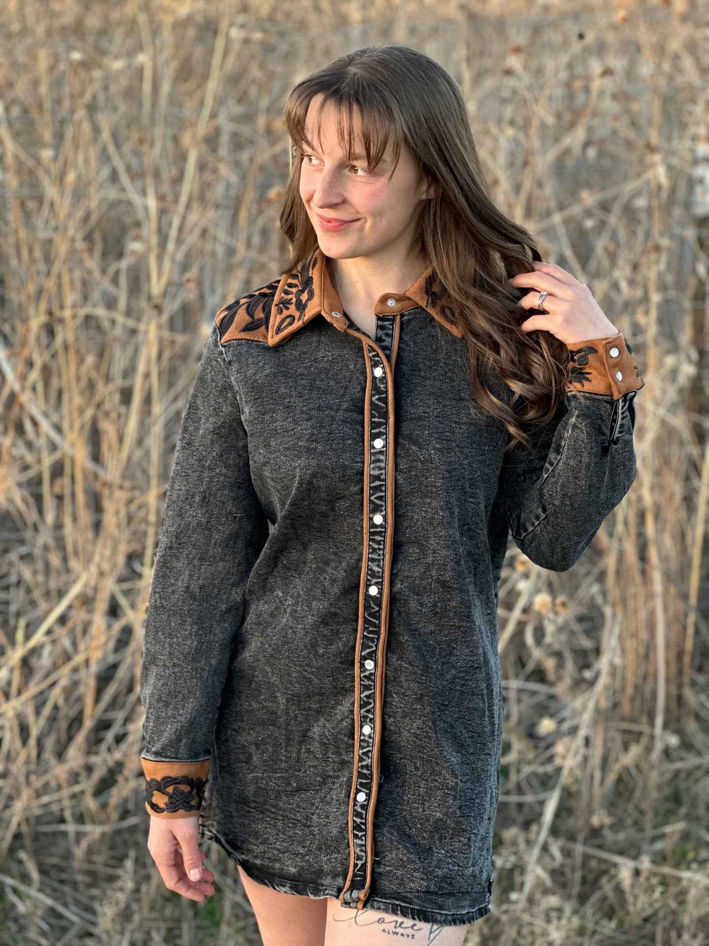 Black Denim Dress