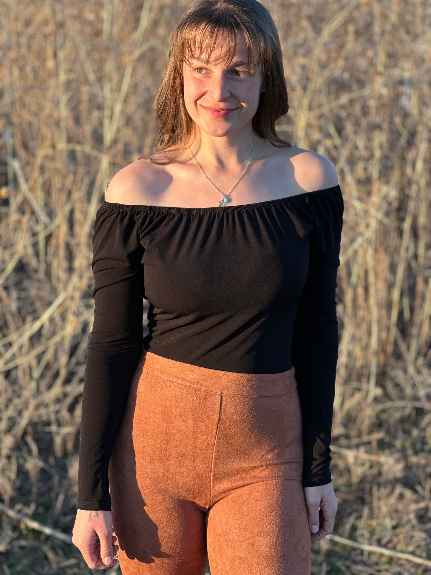 Black Long Sleeve Bodysuit