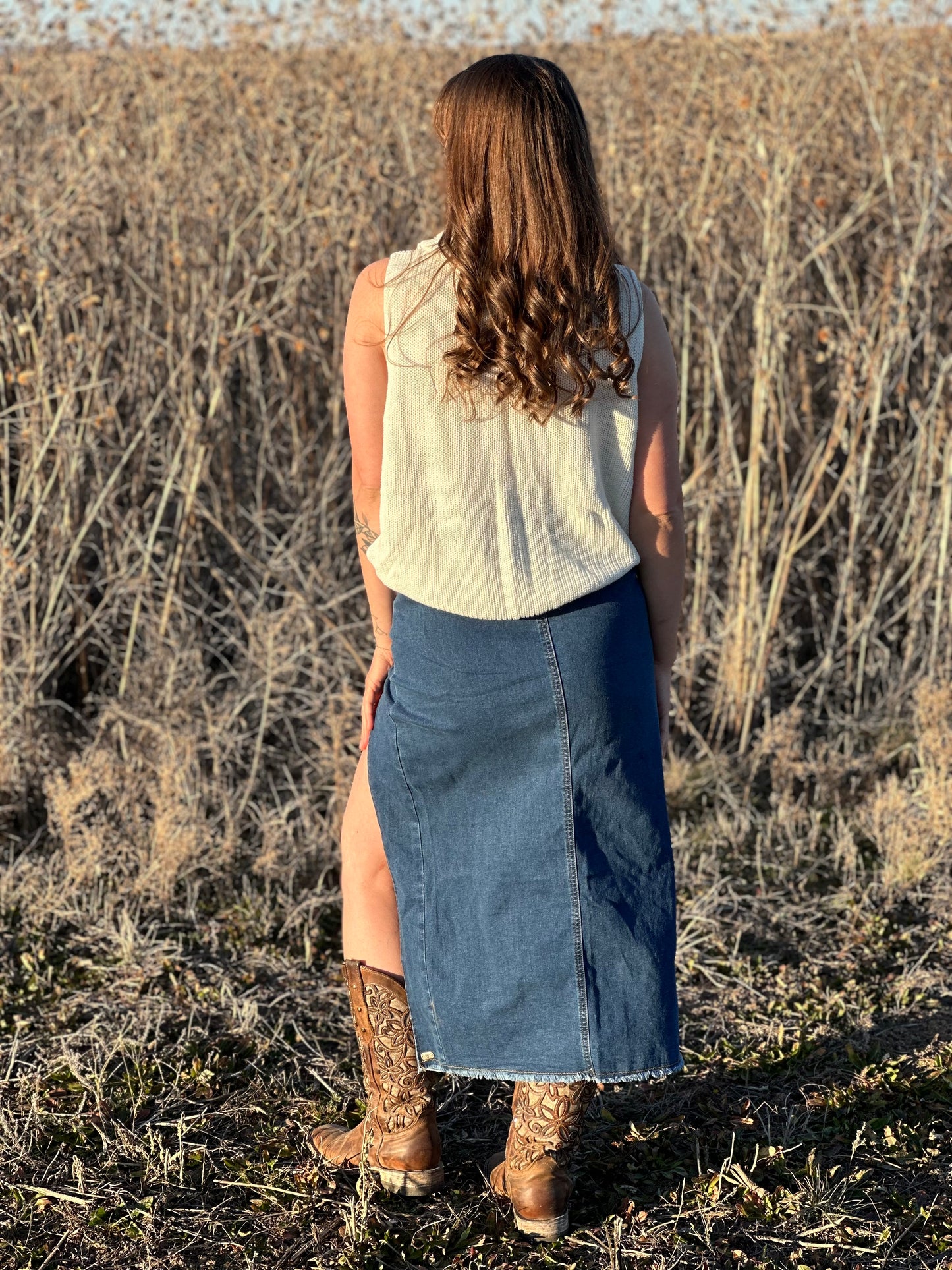 Denim skirt